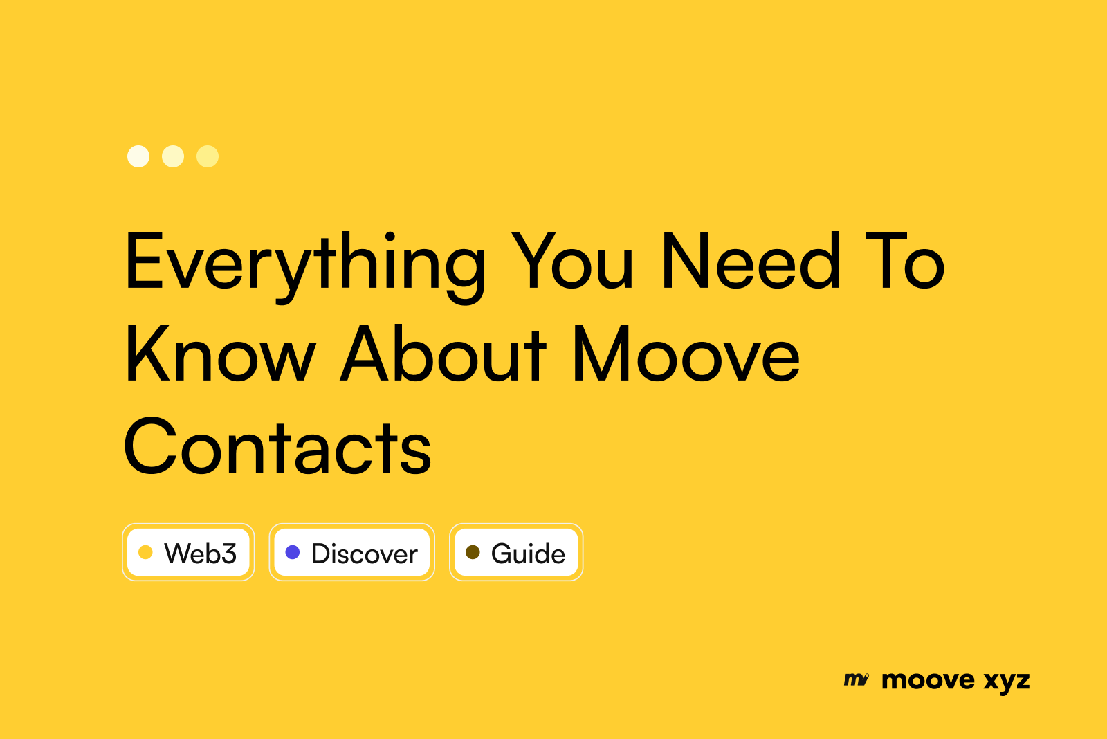 Moove Contactsについて知っておくべきすべて：テキストメッセージのように暗号資産を送る