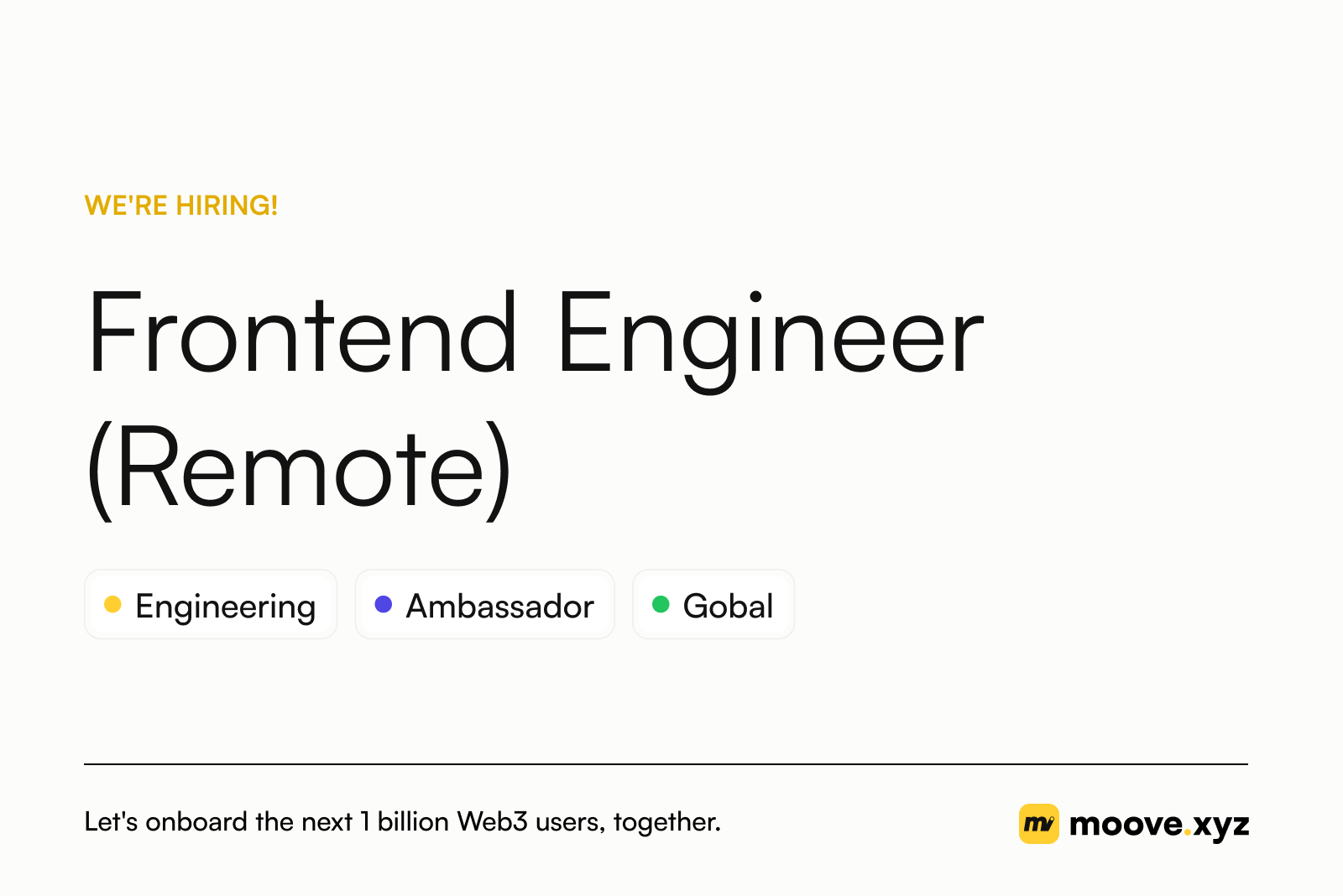 Frontend Engineer (Remote)