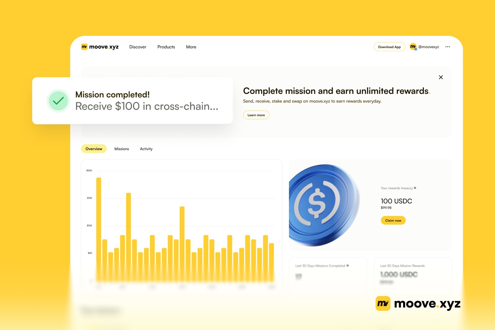 Moove Missions: Transact & Earn USDC Rewards