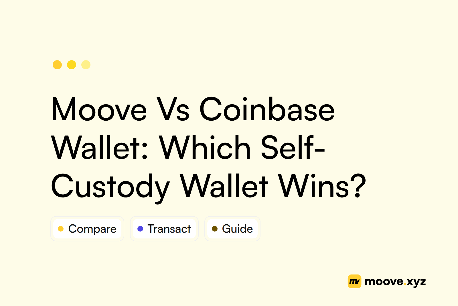 Moove Ve Coinbase Wallet: Hangi Emanetsiz Cüzdan Kazanıyor?