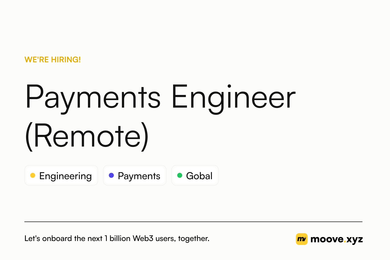 Payments Engineer (Remote)