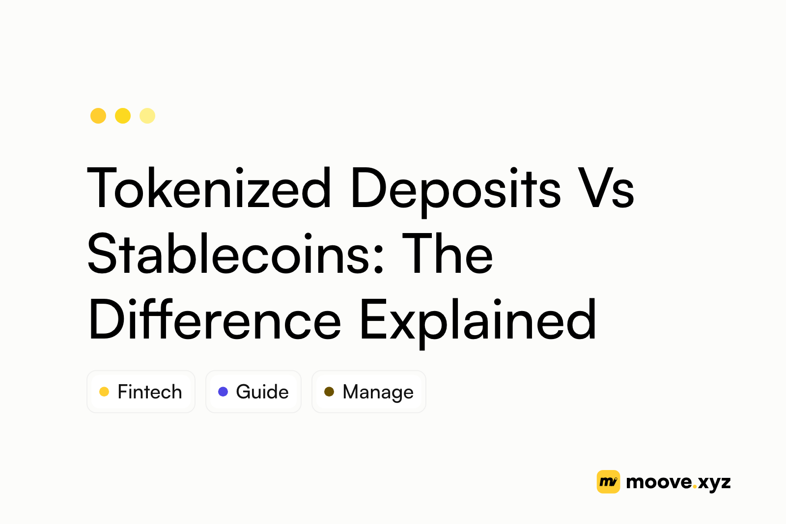 Tokenized Deposits Vs Stablecoin'ler: Fark Açıklanıyor
